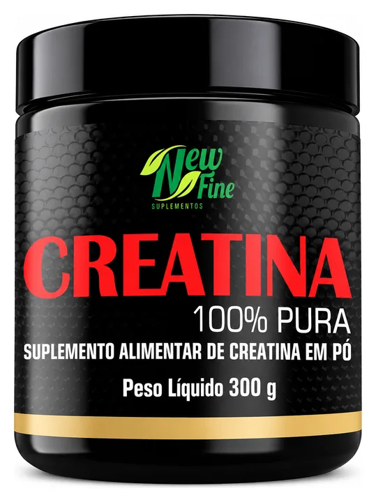 Pote de creatina em pó